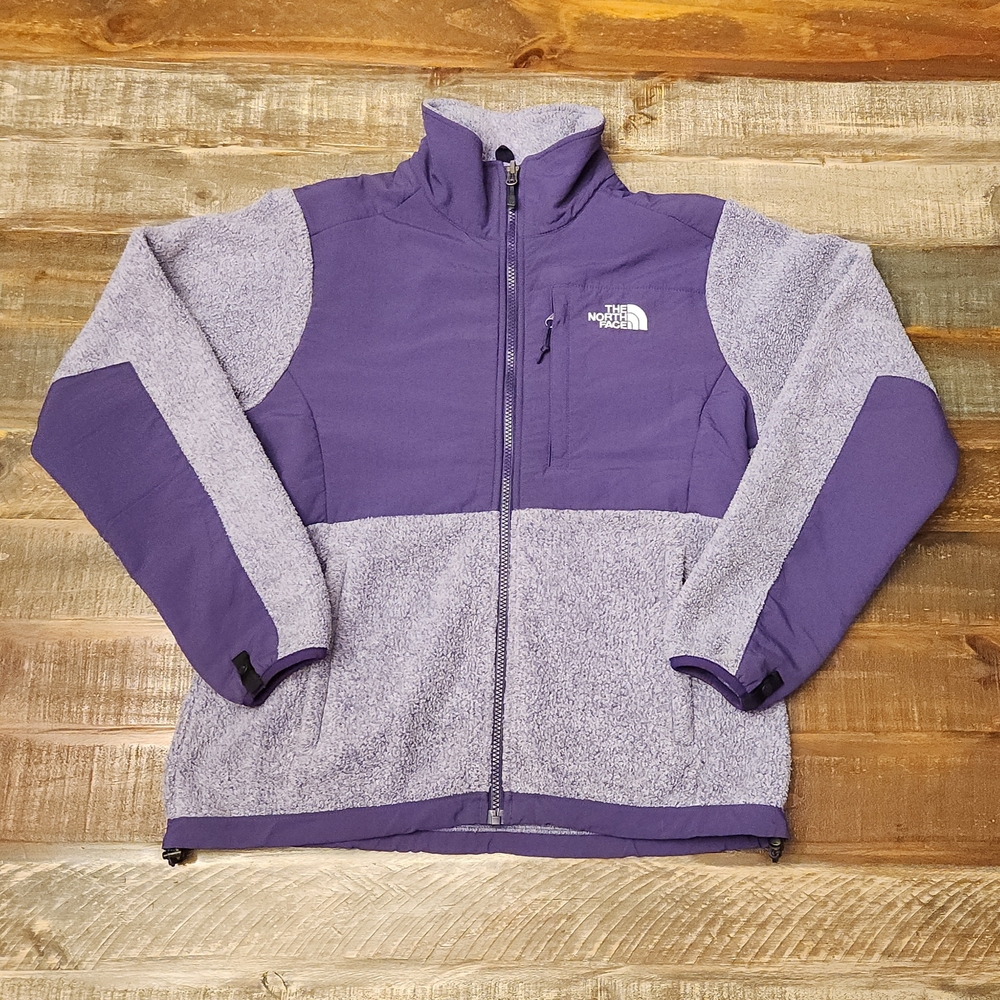 The North Face Womens Purple Denali Fleece Polartec Full Zip Jacket Small